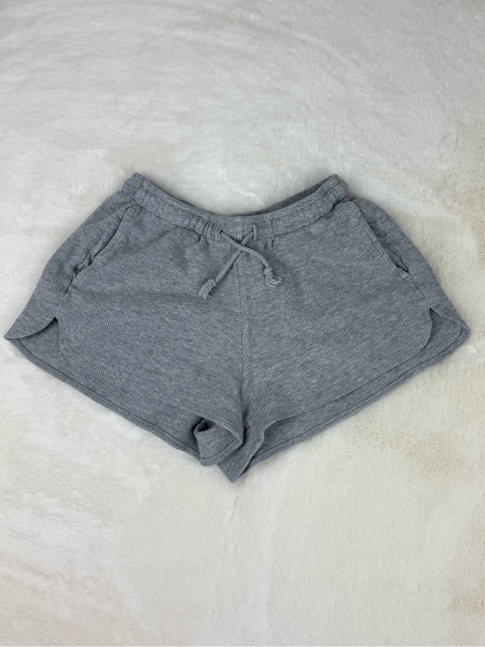 3/$30 Brandy Melville Gray Waffle Lounge Shorts